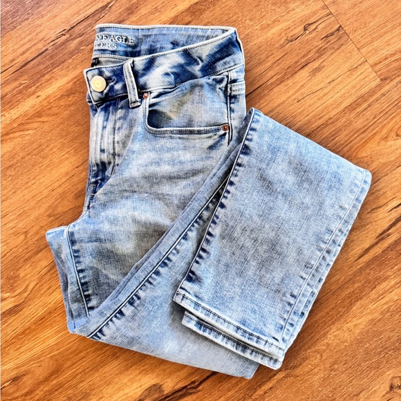 American Eagle Outfitters Light Blue Skinny Jeans Size 6 L - Picture 3 of 12